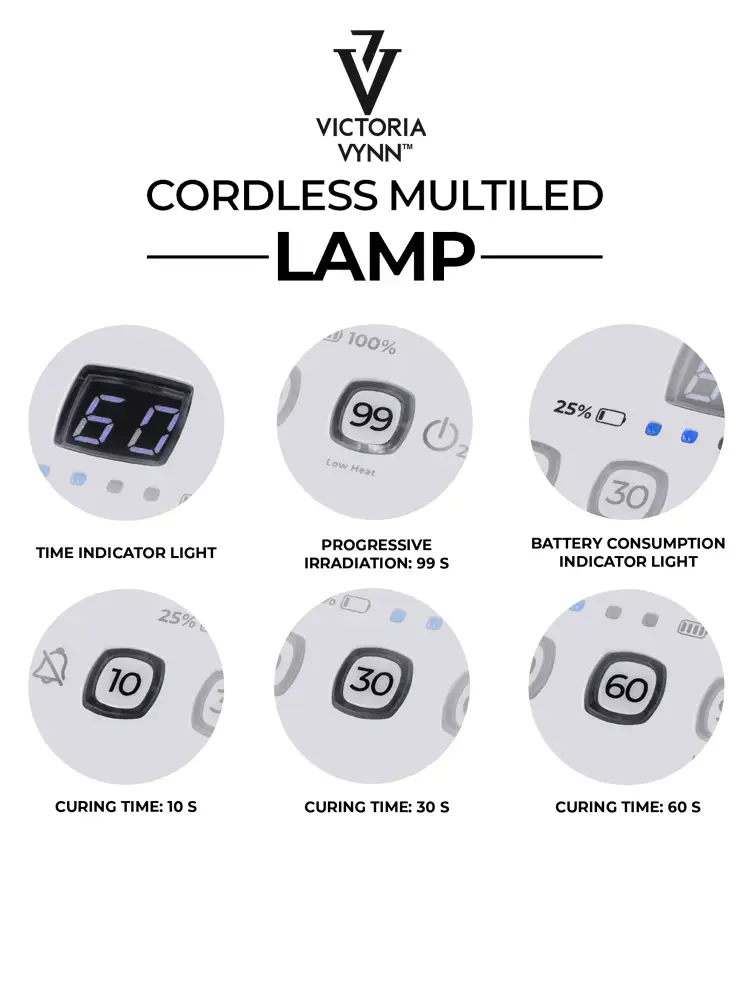 Victoria VYNN Cordless Professional Multi LED Nail Lamp 1 1