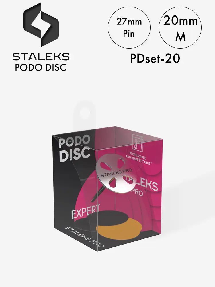 Staleks Pro Pedicure Disc PodoDisc Complete Set 34 stalek podo disc pdset 20 professional use pedicure disc m