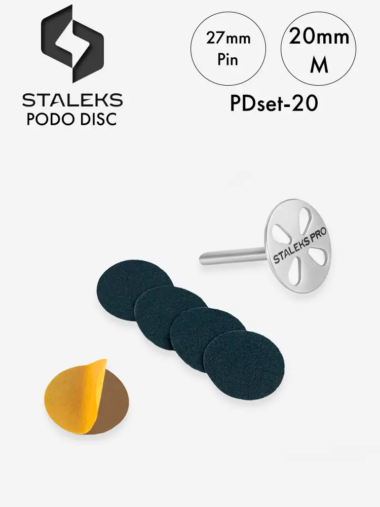 Staleks Pro Pedicure Disc PodoDisc Complete Set 26 stalek podo disc pdset 20 professional use pedicure disc m 1 1