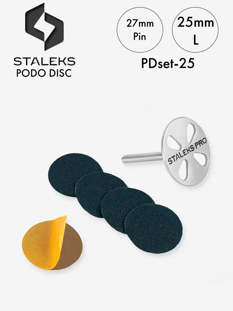 Staleks Pro Pedicure Disc PodoDisc Complete Set 28 stalek podo disc pdset 25 professional use pedicure disc l 1 1