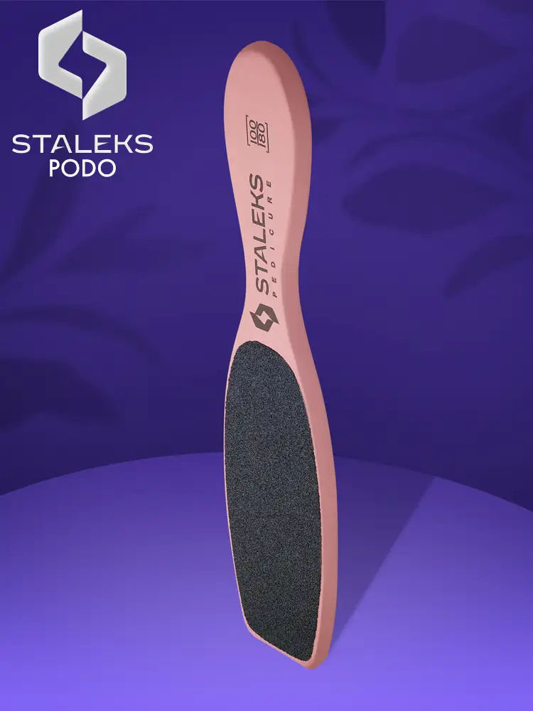 staleks pedicure wooden foot file type 3 100 180