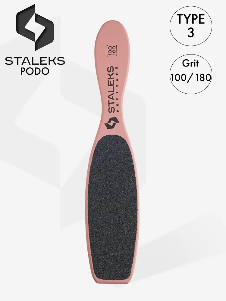 staleks pedicure wooden foot file type 3 100 180
