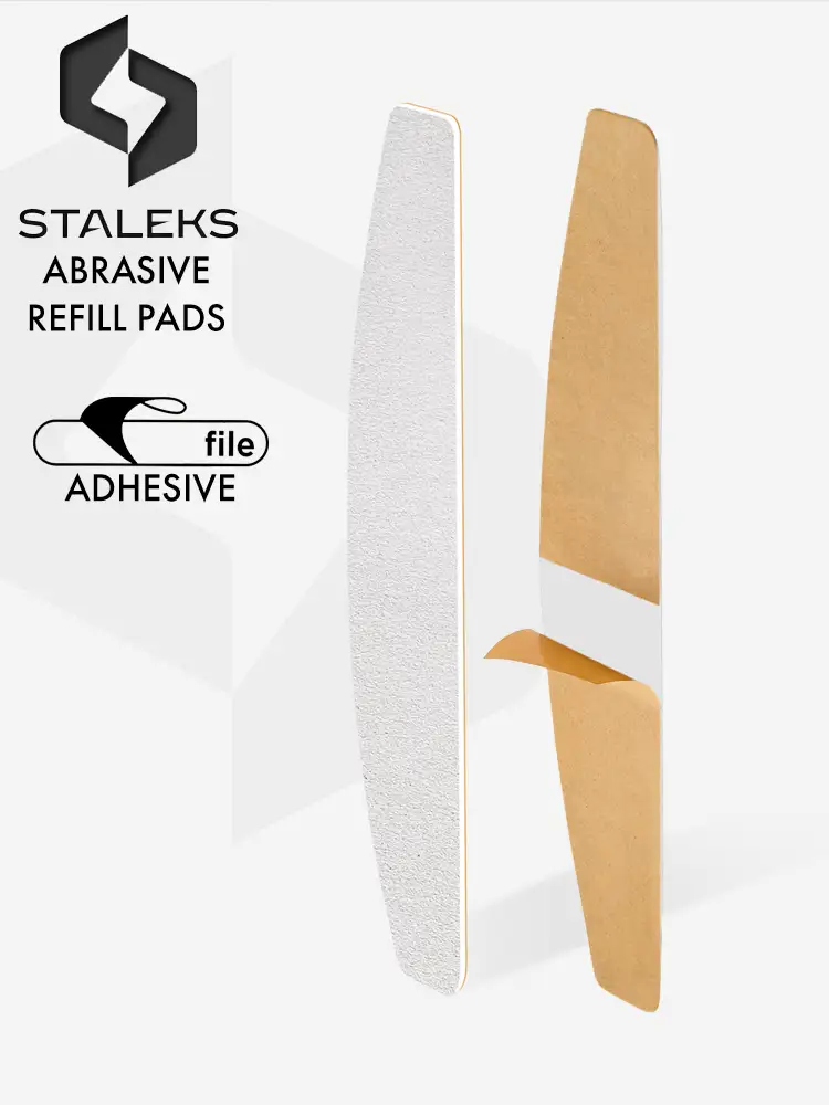 staleks pro adhesive abrasive files 1 2