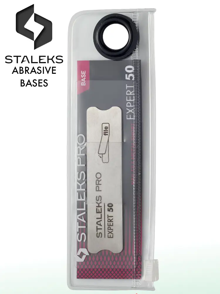 Staleks PRO Metal Base for Polishing Nail File Expert 50 (75mm) 8 staleks pro metal base for polishing nail file expert 50 1 2