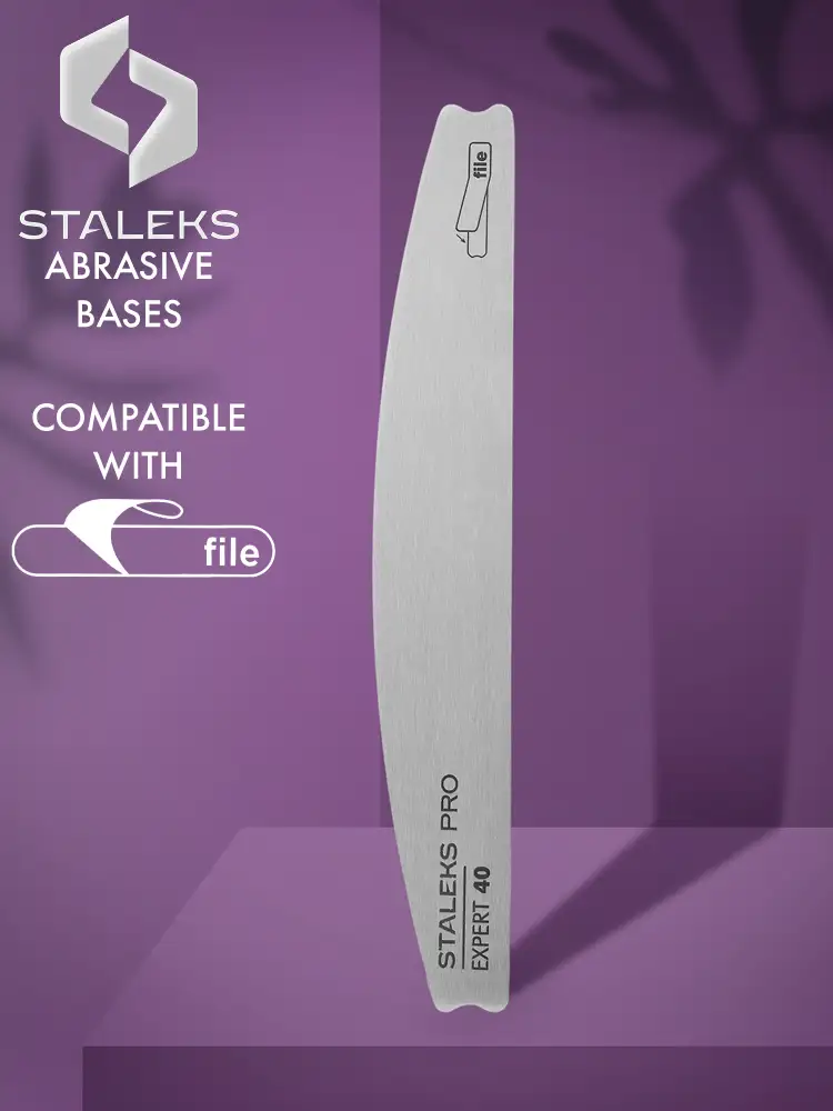 Staleks PRO Metal Crescent Base for Nail File Expert 40 (160mm) 2 staleks pro metal crescent base for nail file expert 40