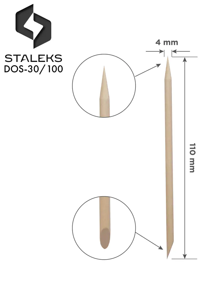 staleks pro orange wood sticks dos 30100