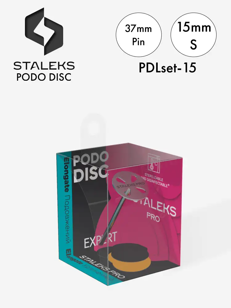 staleks pro podo disc with extended pin s 15mm