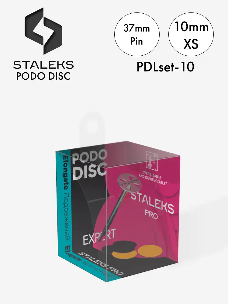 staleks pro podo disc with extended pin xs 10mm