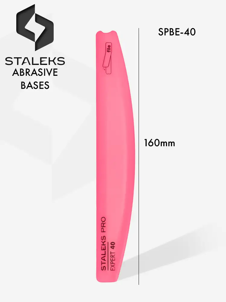 staleks pro slanted crescent plastic base for nail file expert 40 1 1