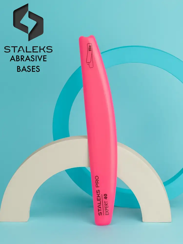 staleks pro slanted crescent plastic base for nail file expert 40 1 2