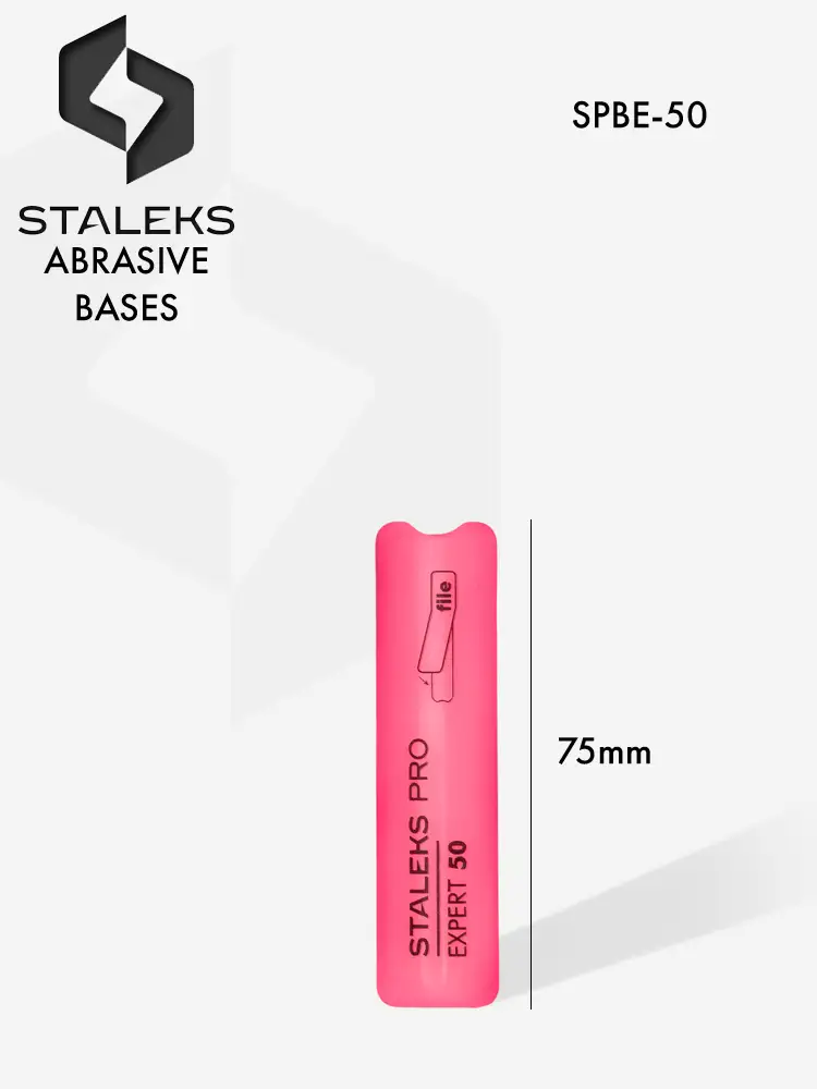 staleks pro slanted short straight plastic base for nail file expert 50