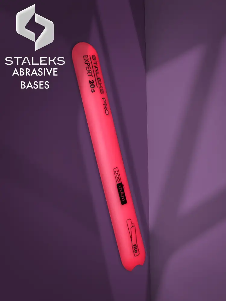 staleks pro slanted straight plastic base for nail file expert 20s 1 7
