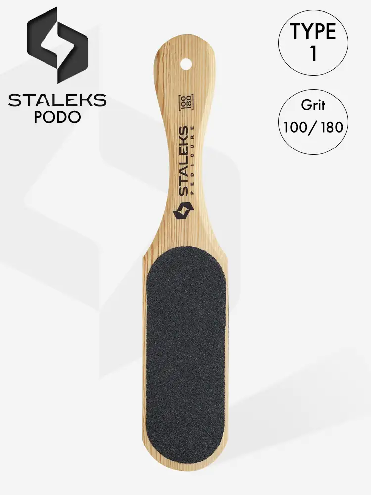 staleks wooden foot file type 1 100 180