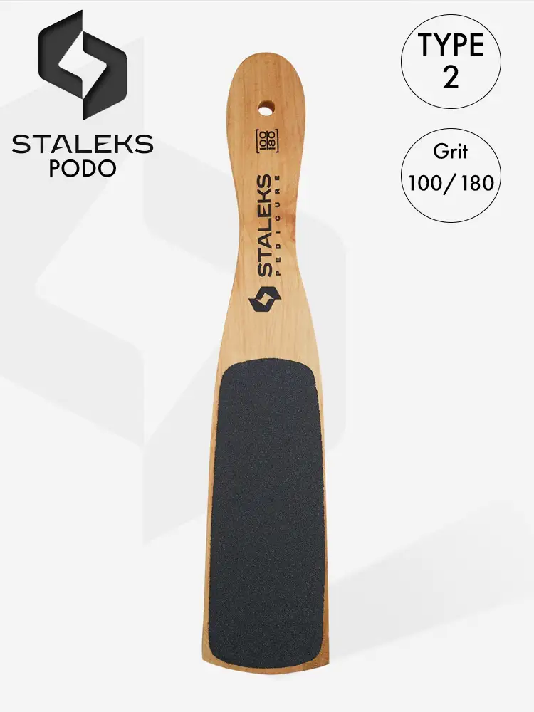 staleks wooden foot file type 2 100 180
