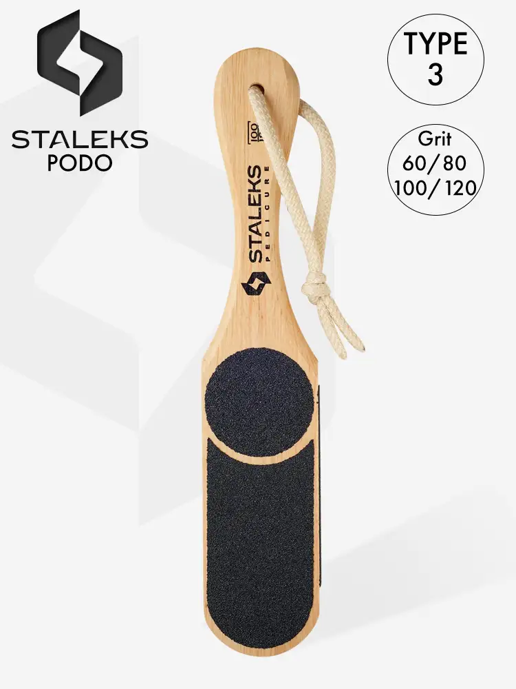 staleks wooden foot file type 3 60 80 100 120