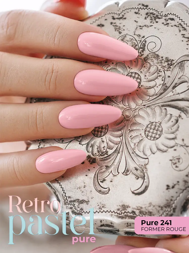 victoria vynn pure creamy hybrid light creamy pastel coral gel polish vintage patina no. 241 1 1