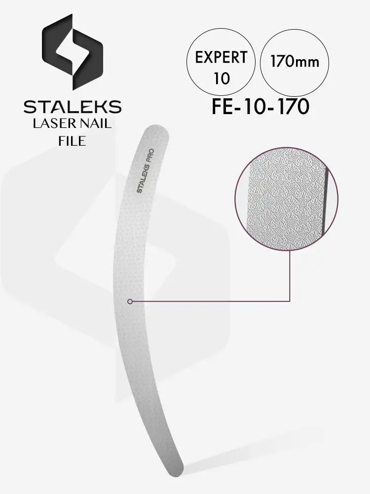staleks expert high quality curved laser nail file 170mm 1 3