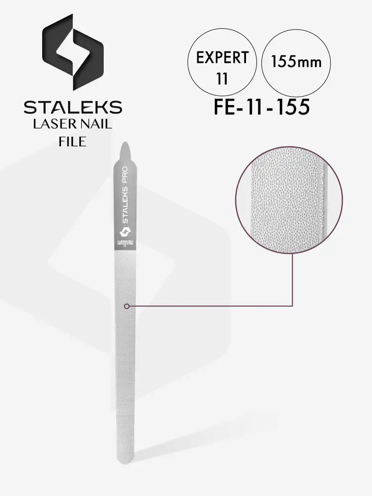 staleks expert high quality slim laser nail file 155mm 1 2