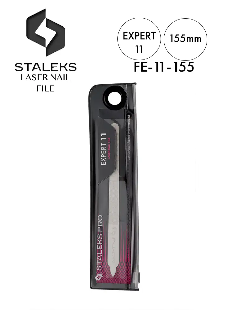 staleks expert high quality slim laser nail file 155mm