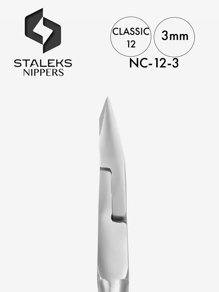 staleks one spring classic cuticle nail nipper. classic 12 3mm