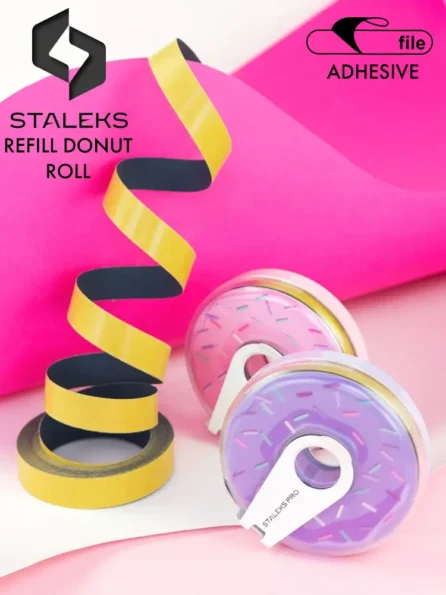 Staleks Abrasives & Bases 13 Staleks PRO Adhesive Nail File Refill Donut Roll