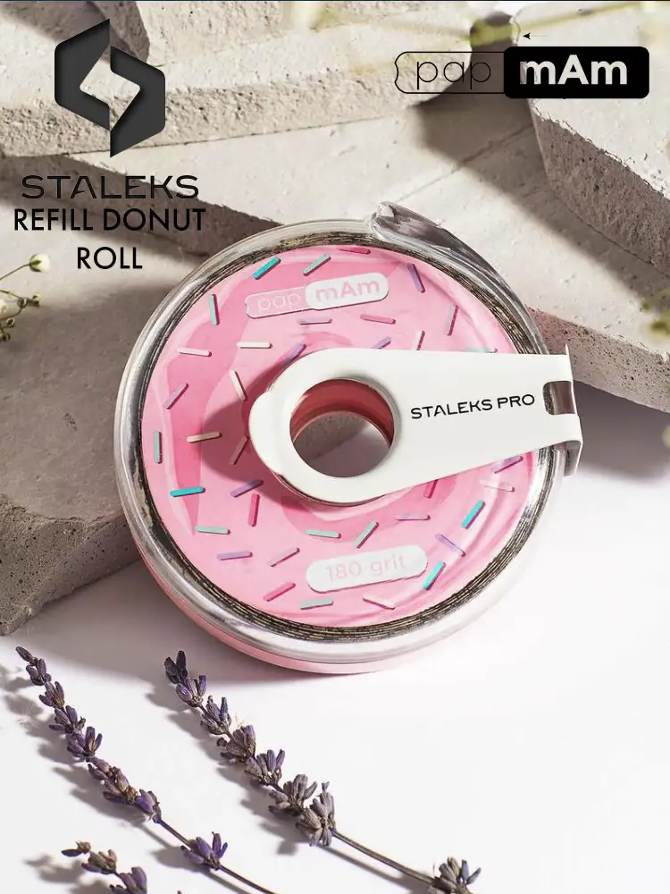 staleks pro papmam nail file refill donut roll