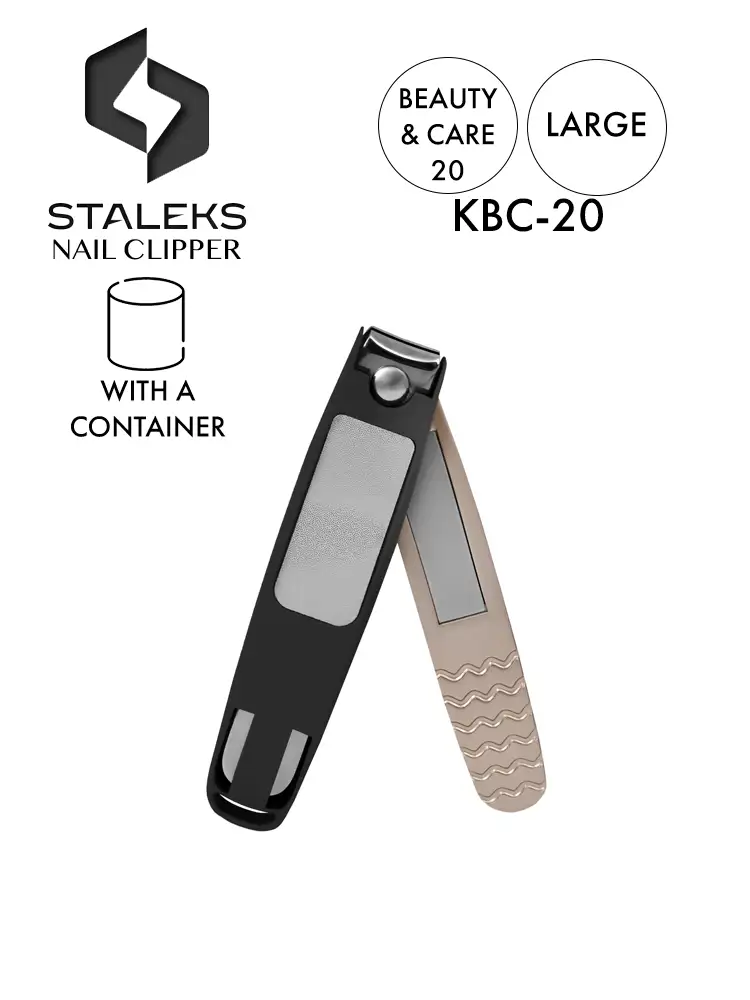 Staleks Beauty & Care 20 Large Nail Clipper with Nail File For Men 8 staleks small professional nail clipper with nail file for men beauty care 20 kbc 20 1 1