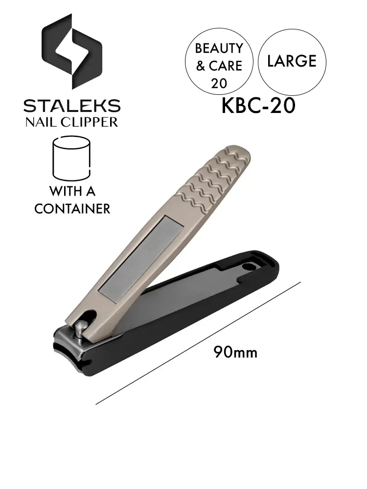 Staleks Beauty & Care 20 Large Nail Clipper with Nail File For Men 4 staleks small professional nail clipper with nail file for men beauty care 20 kbc 20 1 2