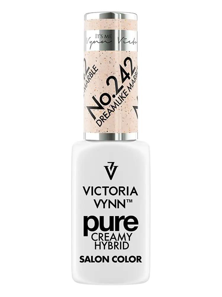 Victoria VYNN Pure Creamy Hybrid Gel Polish No. 242 Dreamlike Marble 2 victoria vynn pure creamy hybrid fall 2023 earthy collection no. 242 dreamlike marble