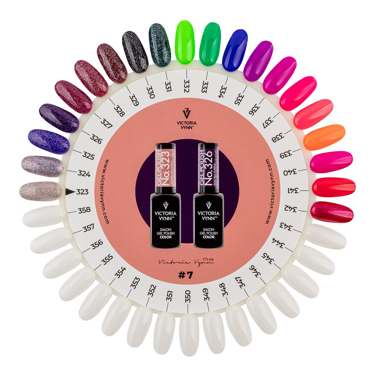 color chart 07 gel polish 323 358