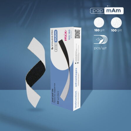 Staleks Abrasives & Bases 9 Staleks Disposable Double-Sided Files Papmam Mix Expert 100/180 Grit (50 Pcs) DFCEMix-22-100/180