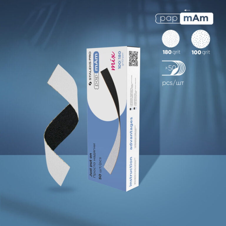 Staleks PRO Disposable double-sided files papmAm Mix EXPERT 22 100/180 grit (50 pcs)