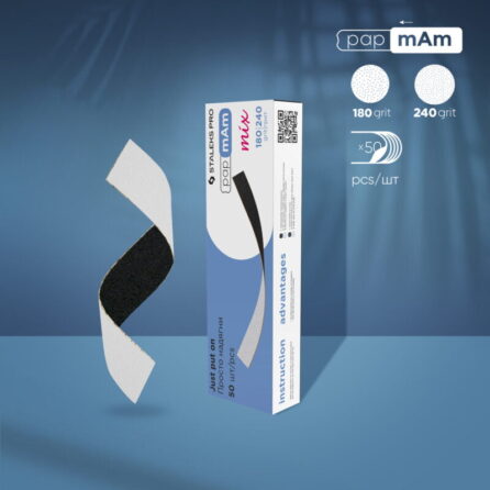 Staleks Abrasives & Bases 12 Staleks Disposable Double-Sided Files Papmam Mix Expert 180/240 Grit (50 Pcs) DFCEMix-22-180/240