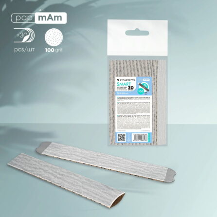 Staleks Abrasives & Bases 6 Staleks Papmam Replacement Files for Straight Files (On A Soft Base) Smart 20 100 Grit (30 Pcs) DFC-20-100