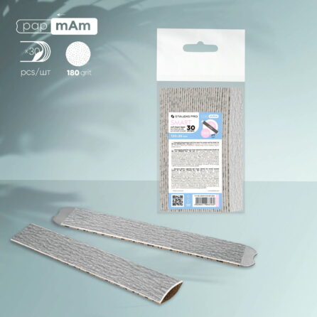 Staleks Abrasives & Bases 22 Staleks Papmam Replacement Files for Straight File (Soft Base) Smart 20 180 Grit (30 Pcs) DFC-20-180