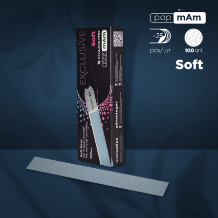 Staleks Abrasives & Bases 13 Staleks Disposable Papmam Files Exclusive 20 100 Grit (25 Pcs) DFCX-20-100/25