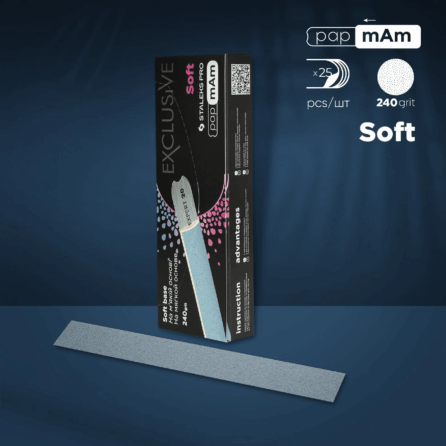 Staleks Abrasives & Bases 14 Staleks Disposable Papmam Files Exclusive 20 240 Grit (25 Pcs) DFCX-20-240/25