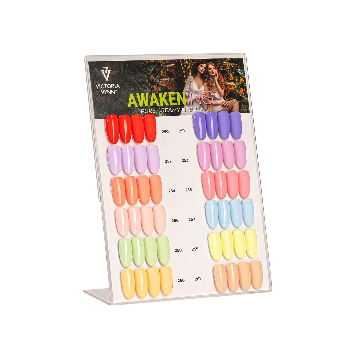 Victoria VYNN Awakening Pure Creamy Hybrid Collection Display 2 color chart display pure awakening