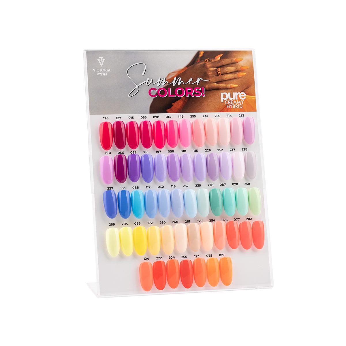 color chart display summer colors pure