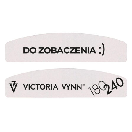 Victoria VYNN Mini White Crescent Nail Files 04 - 180/240, 25pcs