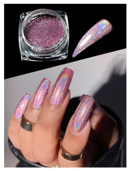 Chrome Powder Holographic Purple