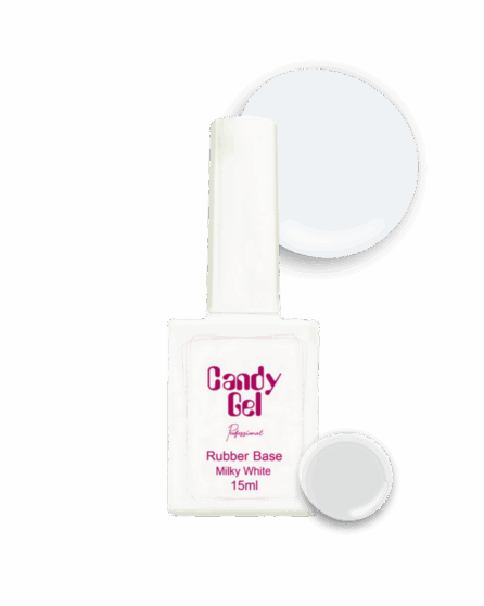 Candy Gel 44 Candy Gel Rubber Base Milky White 15ml