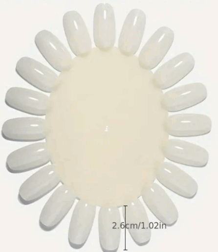 Empty Nail Tips Display Chart 20 Tips