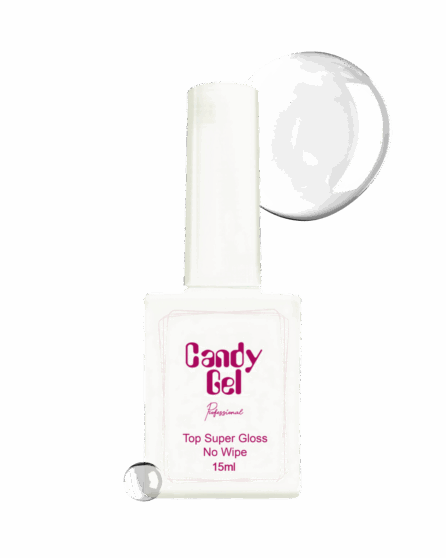 Candy Gel 48 Candy Gel Top Super Gloss No Wipe 15ml
